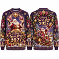Santa & Sleigh Christmas Print Crewneck Sweatshirt
