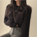 Women's Lantern-Sleeve Knit Sweater