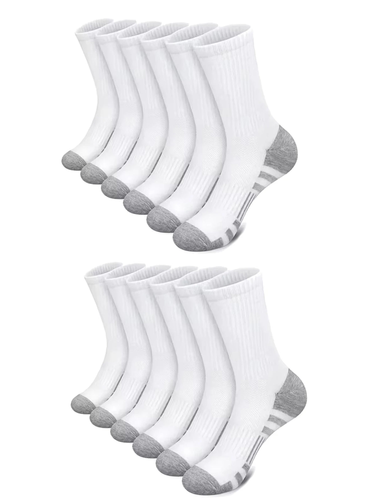 Men's Mid-Crew Cotton Athletic Socks