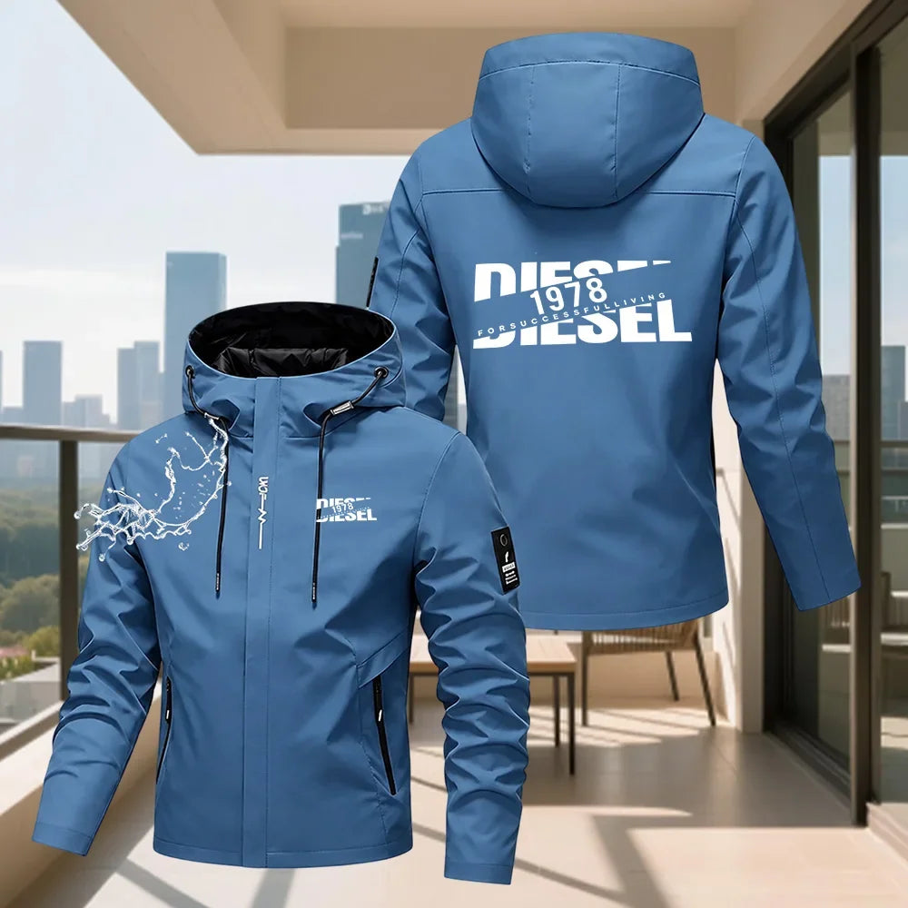 Men's Hooded Waterproof Rain Jacket