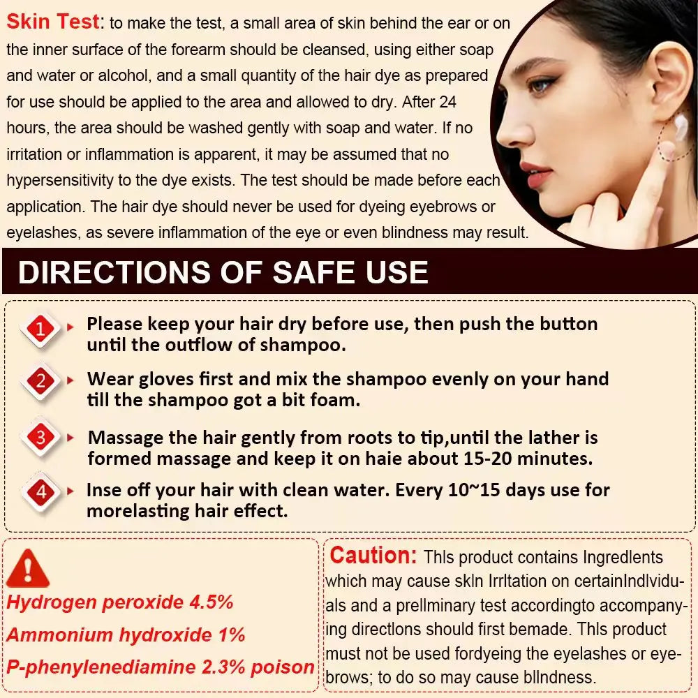 Hair Colour Shampoo – 100 ml