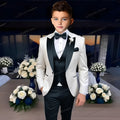 Boys’ 3-Piece Formal Suit – Blazer, Vest & Trousers
