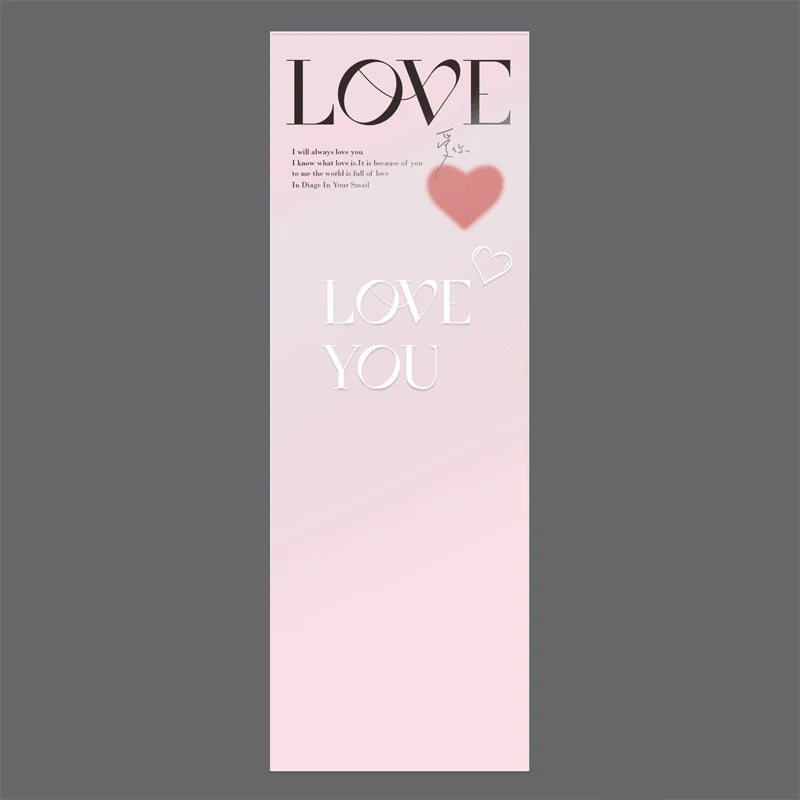 LOVE Transparent Flower Packaging Bags – 20 Pack