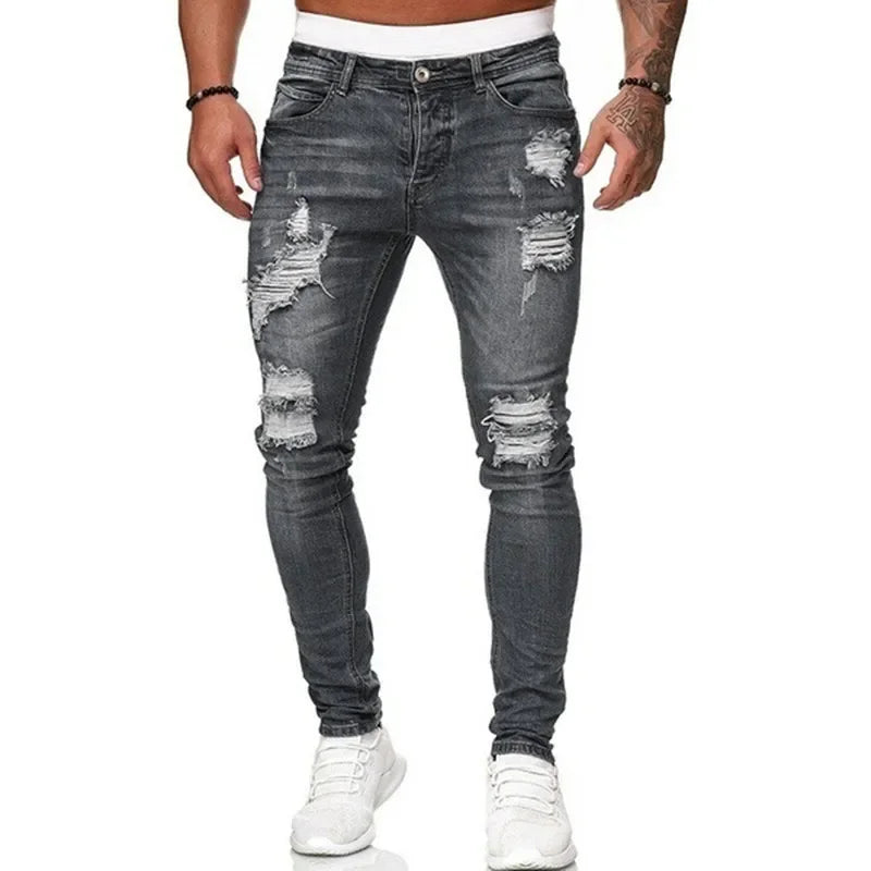 Men's Mid-Rise Straight-Leg Denim Jeans