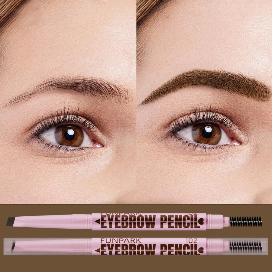 2-in-1 Waterproof Eyebrow Pencil with Spoolie Brush