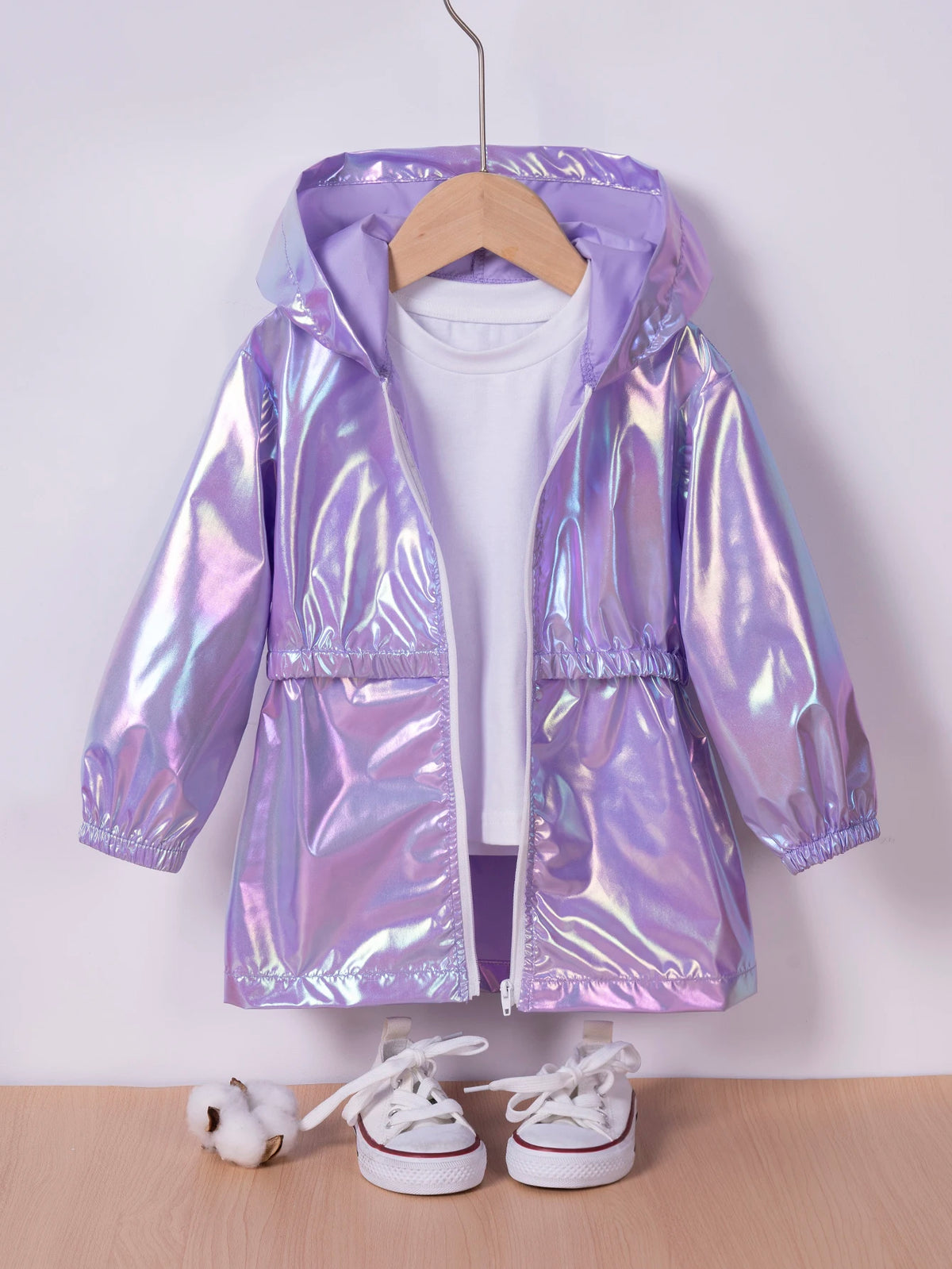 Kids' Hooded Lightweight Zip Jacket