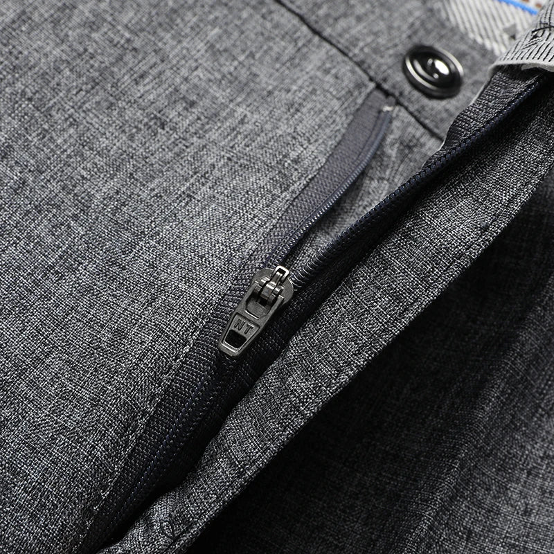 Men's Straight-Leg Polyester Dress Pants