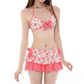 Women's Ruffle Halter Two-Piece Bikini Swimsuit