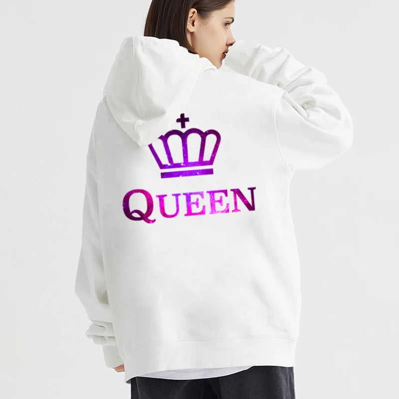 King & Queen Starry-Sky Graphic Hoodie