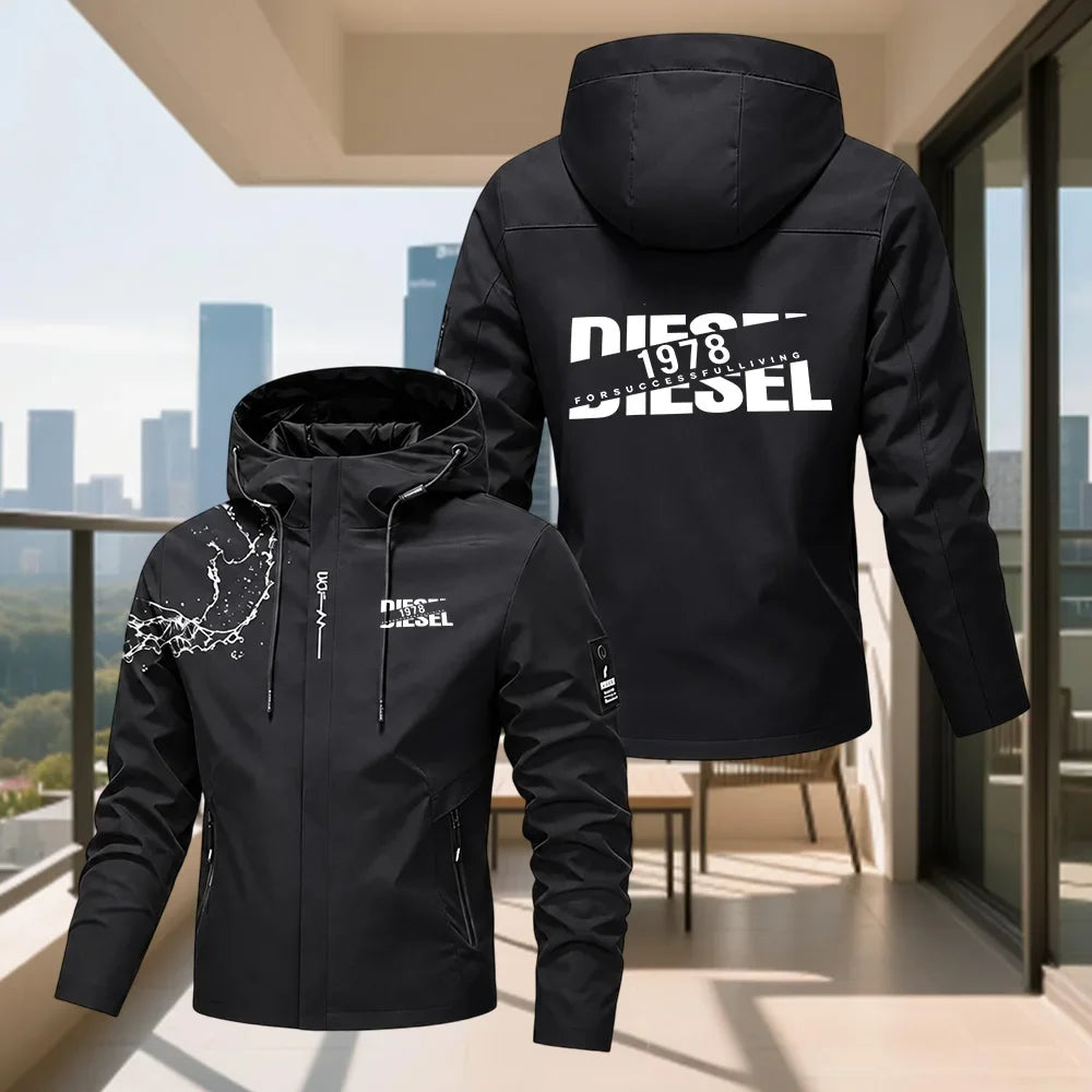 Men's Hooded Waterproof Rain Jacket