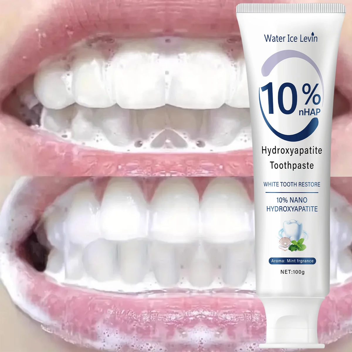 Mint Toothpaste with Calcium Hydroxyapatite, 100 g