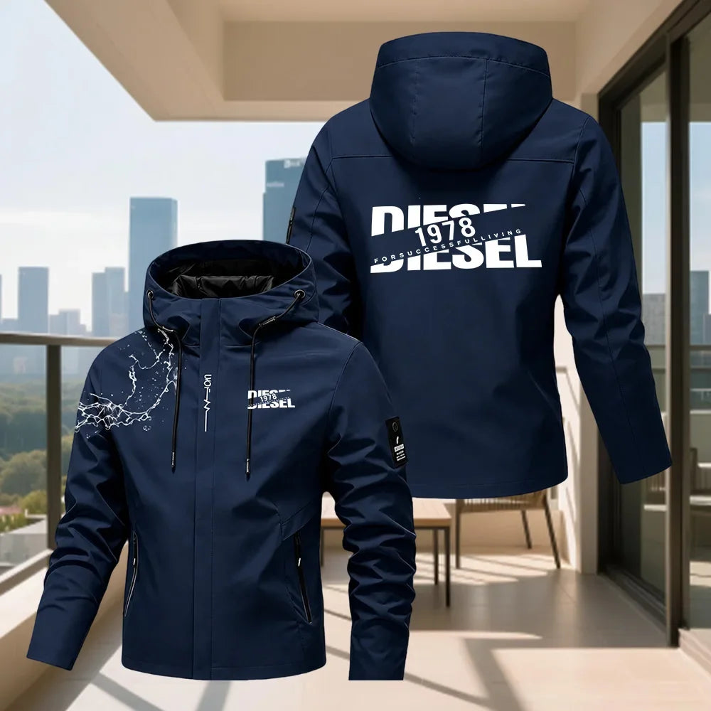 Men's Hooded Waterproof Rain Jacket