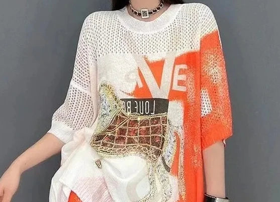 Women's Cartoon Rhinestone Two-Piece Top and Shorts Set