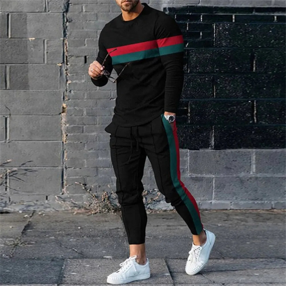 Men’s Printed Sweatshirt & Sweatpants Set