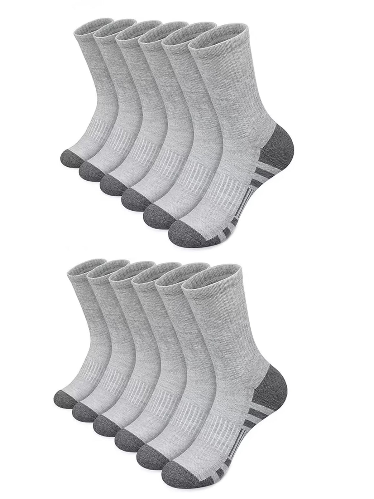 Men's Mid-Crew Cotton Athletic Socks