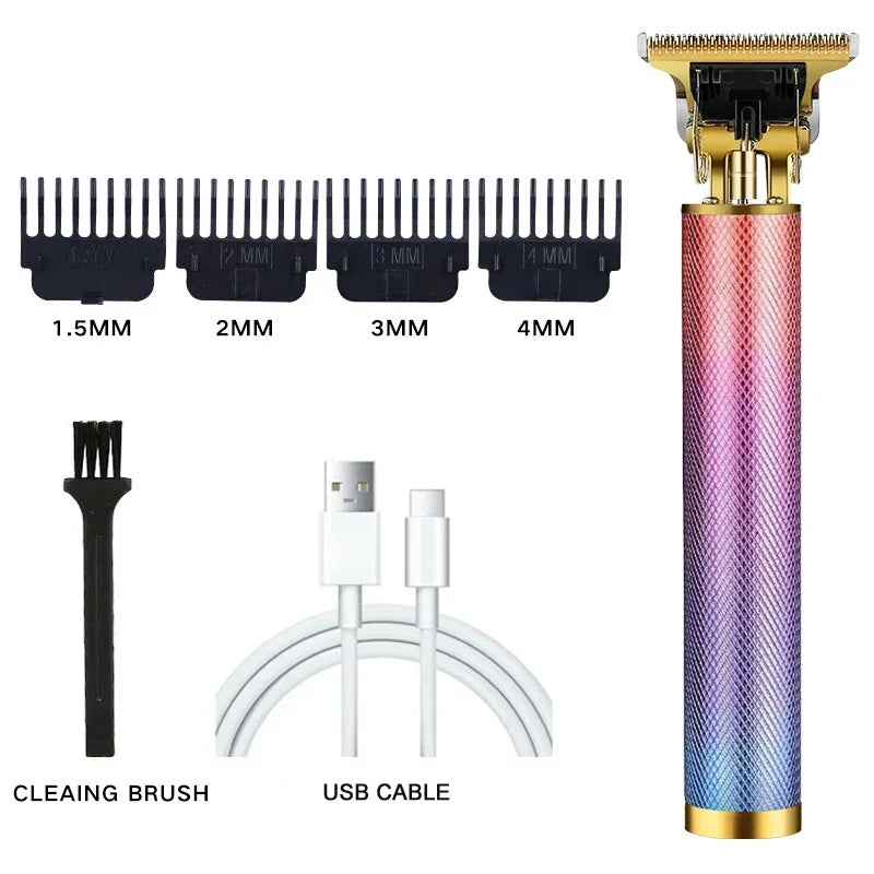 Cordless USB Hair Clipper with Stainless Steel Blade