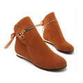 Women's Faux-Suede Ankle Boots with Bow Detail | Model Pink
