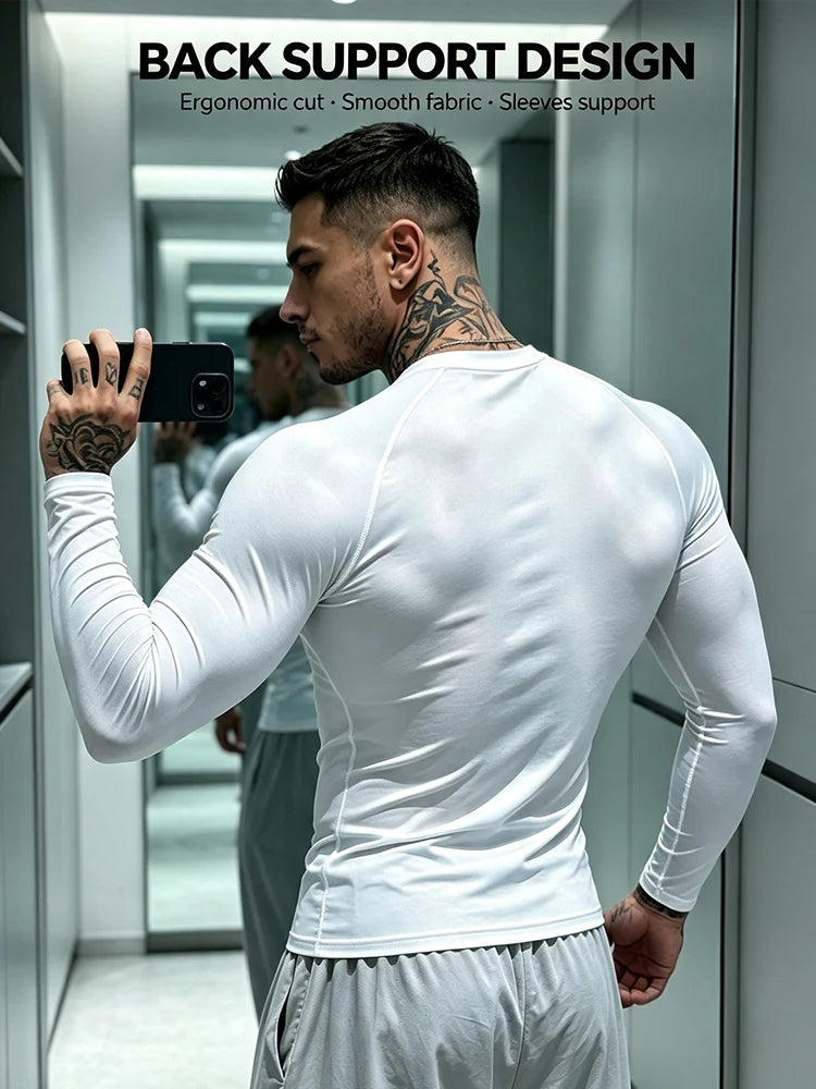Men's Long-Sleeve Quick-Dry Training Shirt