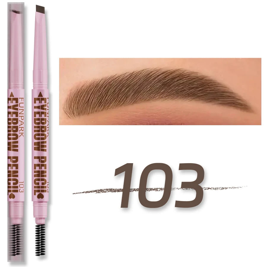 2-in-1 Waterproof Eyebrow Pencil with Spoolie Brush