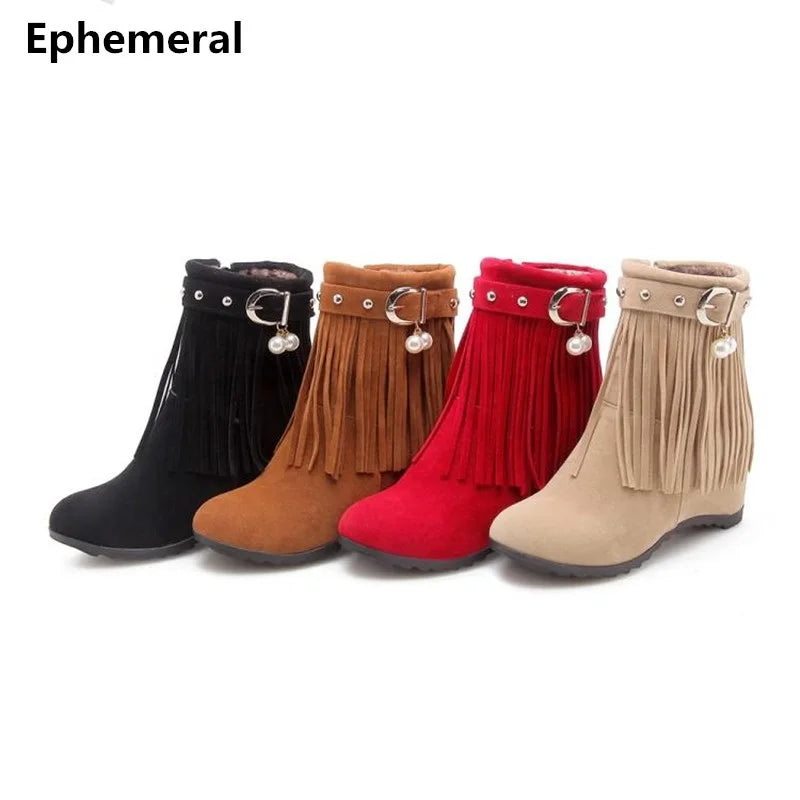 Women's Ankle Boots with 6 cm Height-Boosting Heel | Model Pink