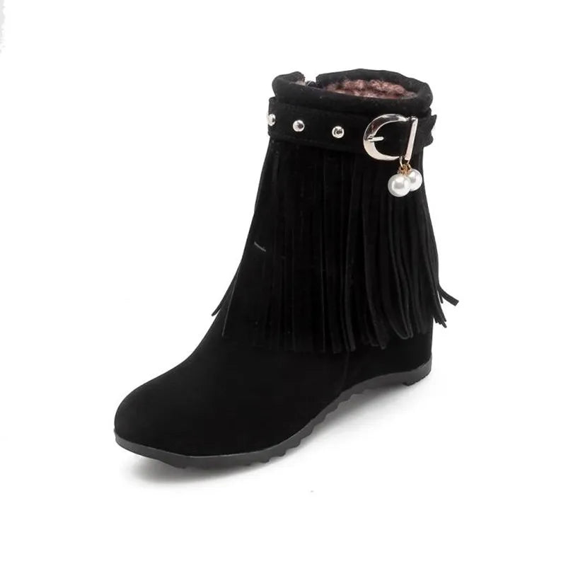Women's Ankle Boots with 6 cm Height-Boosting Heel | Model Pink