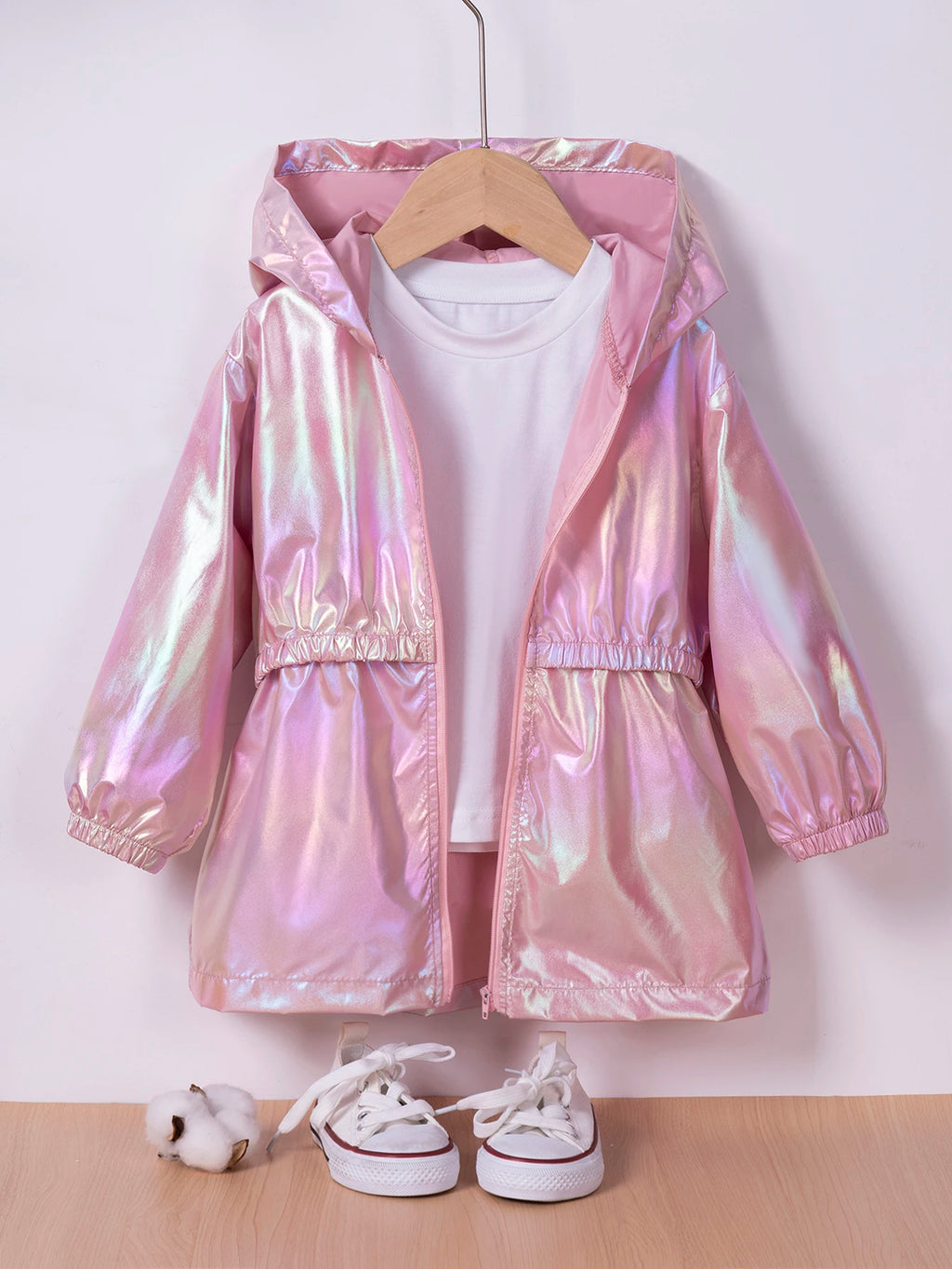 Kids' Hooded Lightweight Zip Jacket