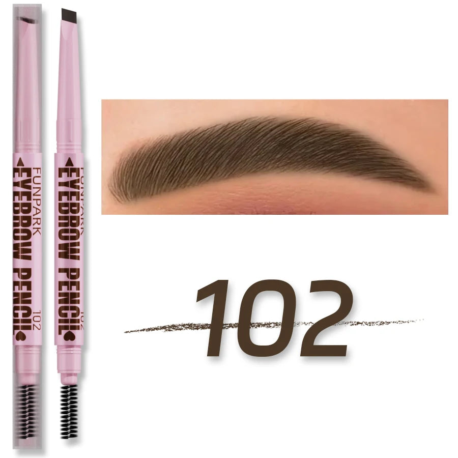 2-in-1 Waterproof Eyebrow Pencil with Spoolie Brush