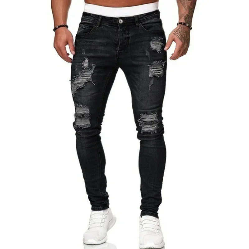 Men's Mid-Rise Straight-Leg Denim Jeans