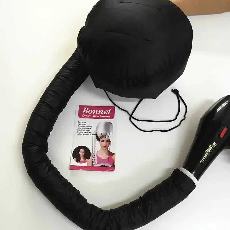 Bonnet Hair Dryer Attachment with Adjustable Strap