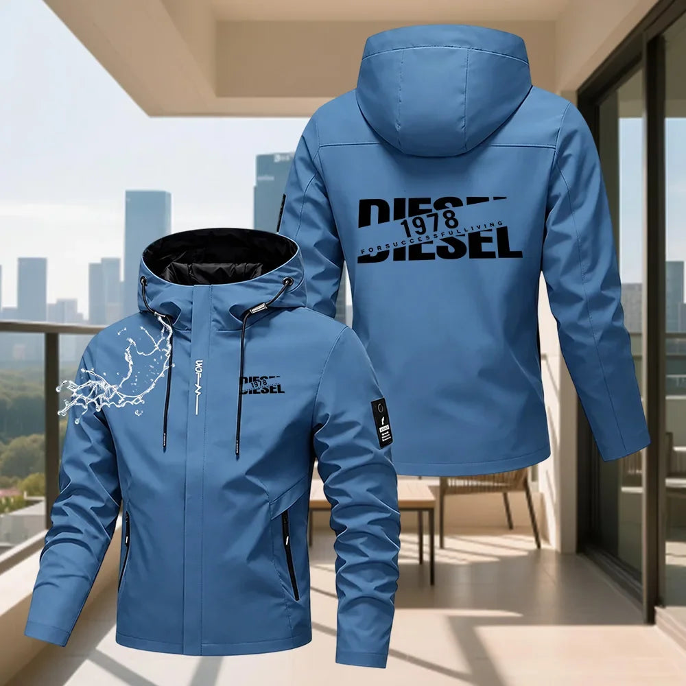 Men's Hooded Waterproof Rain Jacket