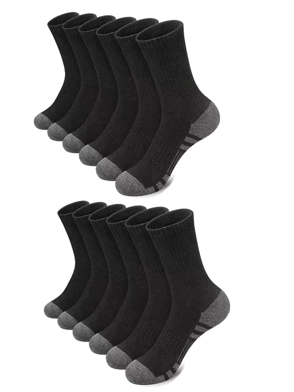 Men's Mid-Crew Cotton Athletic Socks