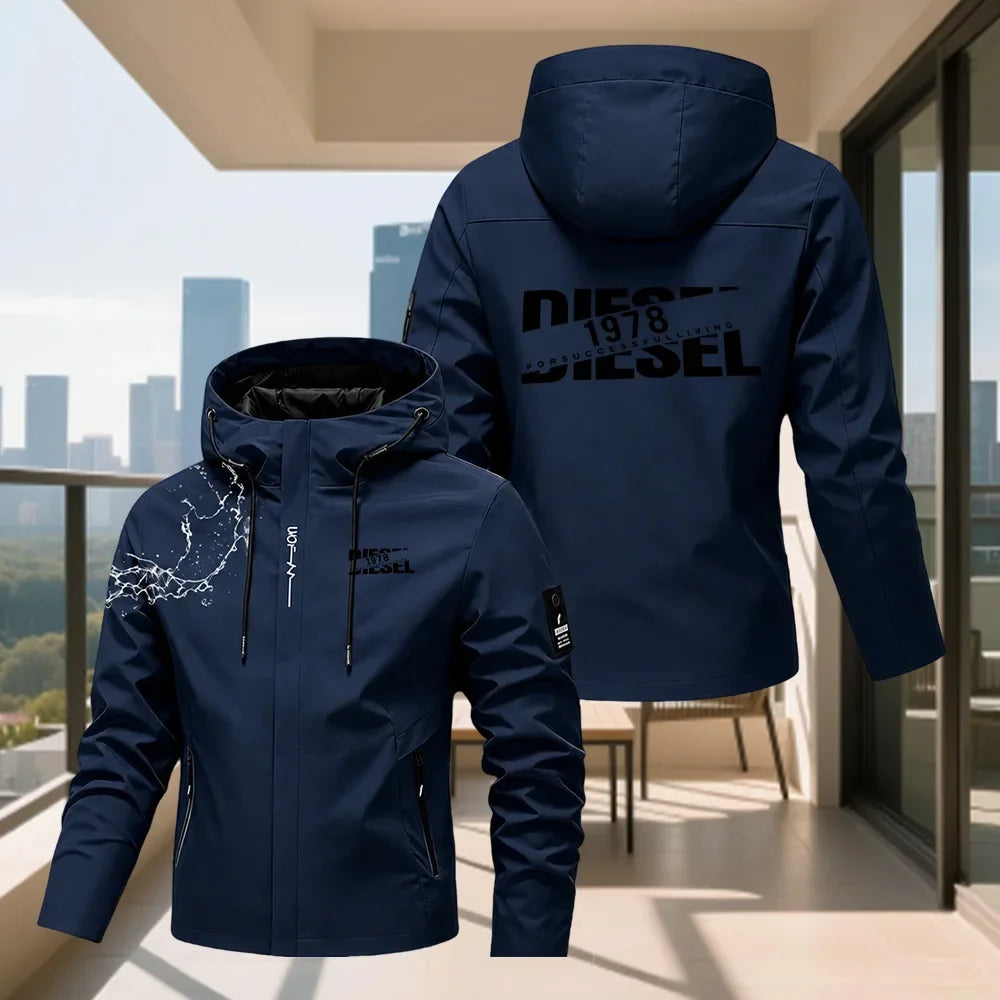 Men's Hooded Waterproof Rain Jacket