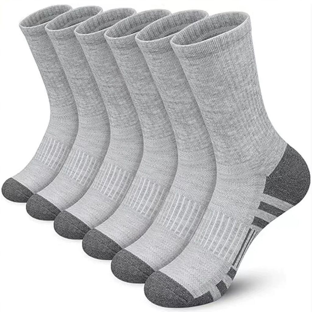 Men's Mid-Crew Cotton Athletic Socks