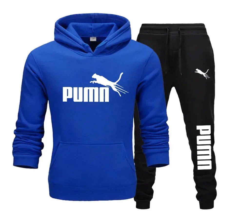 Men's Hooded Sweatshirt and Jogger Set