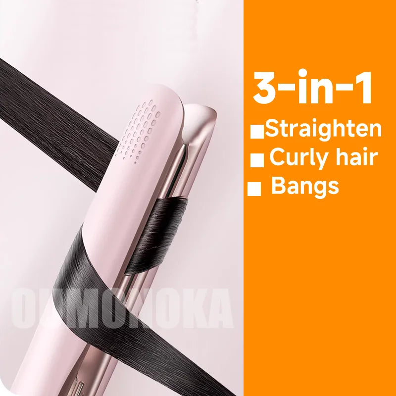 3-in-1 Mini Hair Straightener and Curling Iron