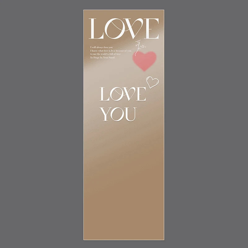 LOVE Transparent Flower Packaging Bags – 20 Pack