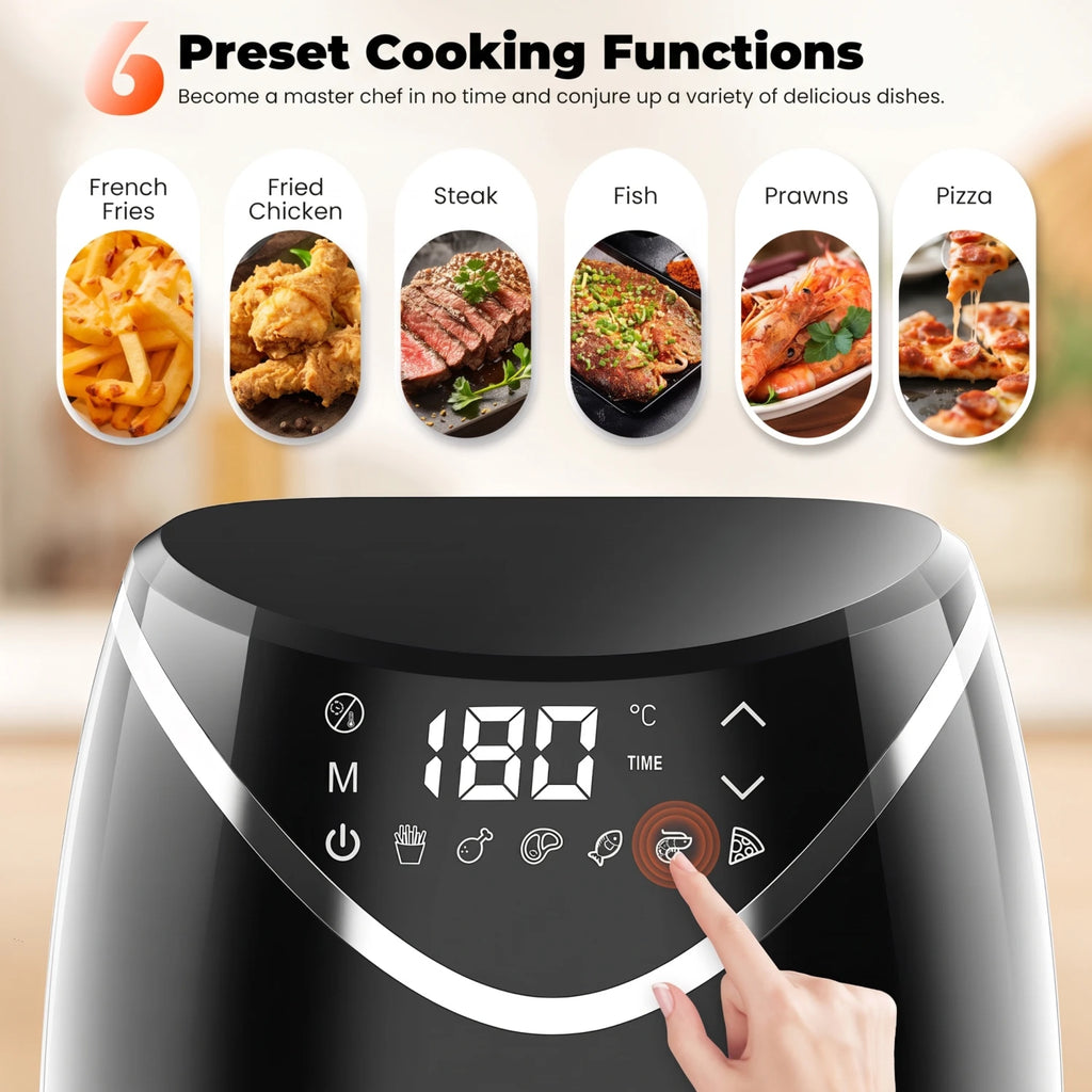 OYAJIA CY-2001-EA 2.8 L Air Fryer with 6 Presets