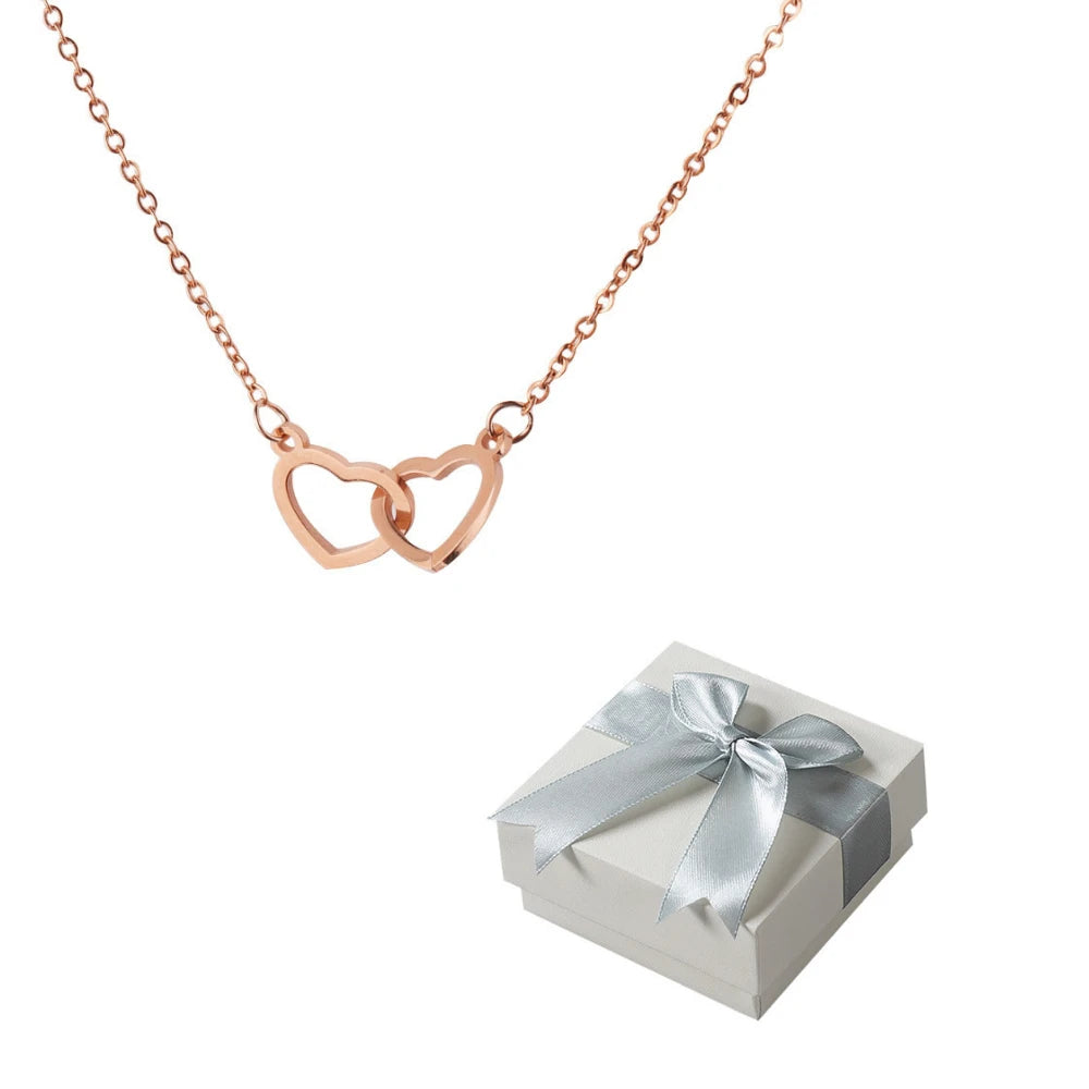 Personalized Rotating Heart Pendant Necklace