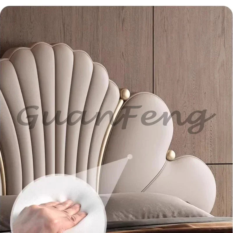 Modern Bed Frame with Air-Pressure Lift Structure
