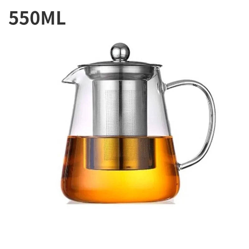 1 L Borosilicate Glass Teapot with Removable Infuser