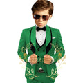 Boys’ 3-Piece Formal Suit with Elastic-Waist Trousers