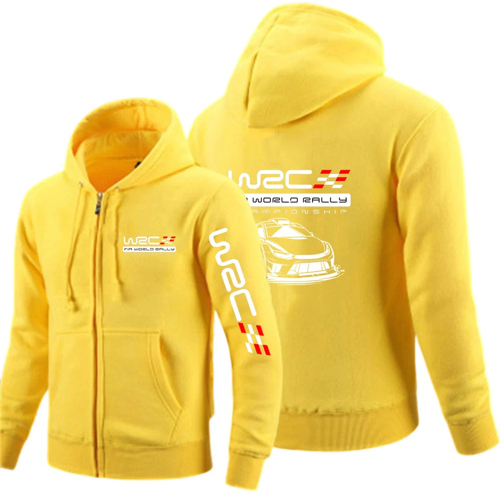 WRC 2025 Rally Print Zip-Up Hoodie