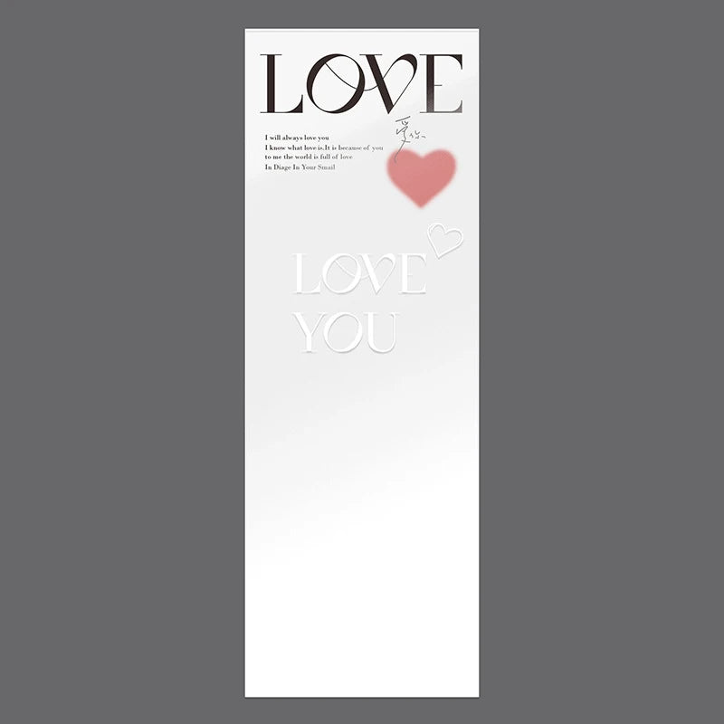 LOVE Transparent Flower Packaging Bags – 20 Pack