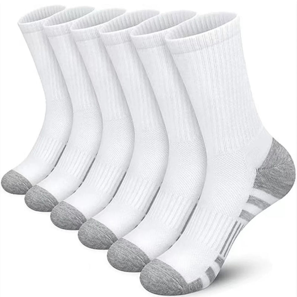 Men's Mid-Crew Cotton Athletic Socks