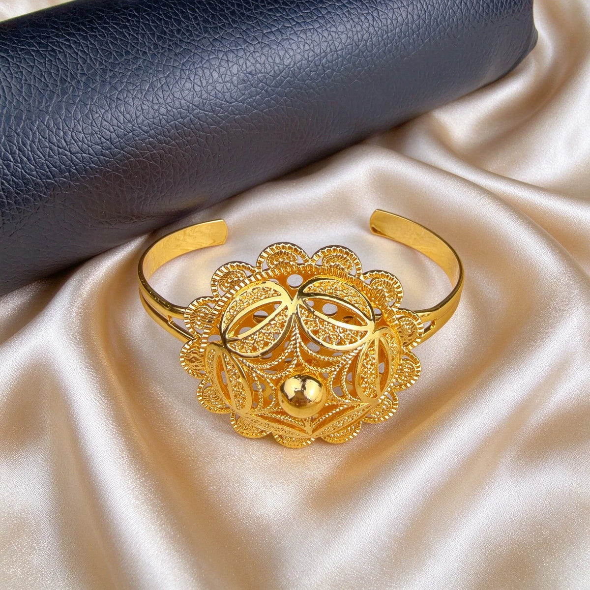 Gold-Tone Floral Wedding Jewelry Set, 6 Pieces