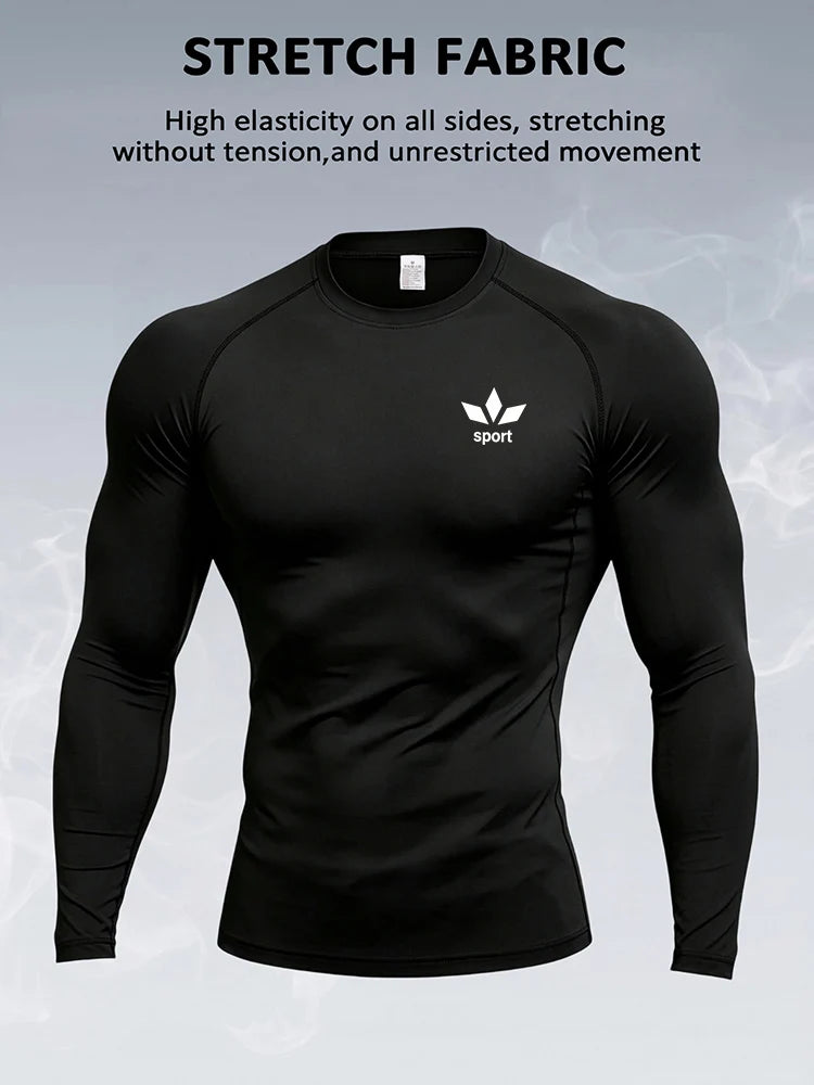 Men's Long-Sleeve Quick-Dry Training Shirt