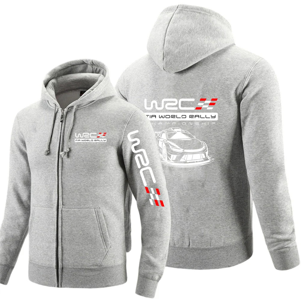 WRC 2025 Rally Print Zip-Up Hoodie