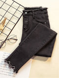 Women's High-Waisted Stretch Skinny Jeans | Model Pink