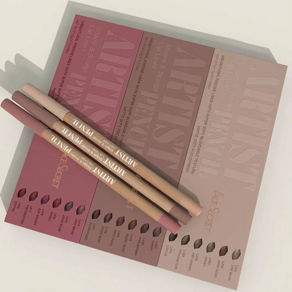 6-Piece Matte Lip Liner Pencil Set