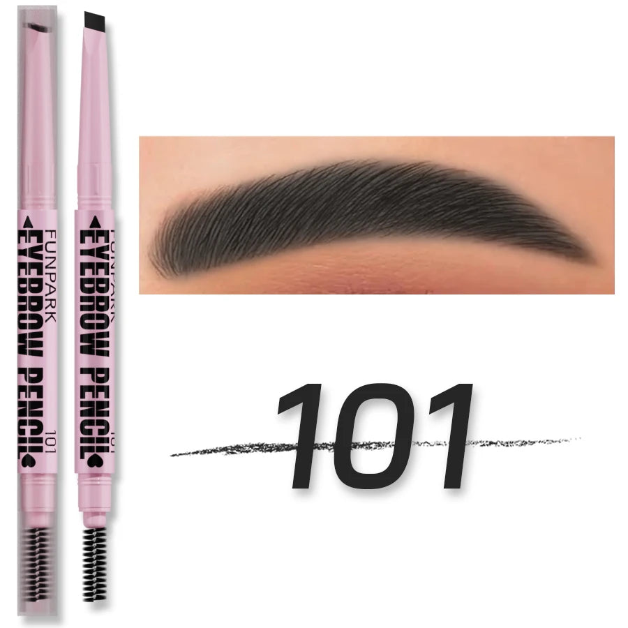 2-in-1 Waterproof Eyebrow Pencil with Spoolie Brush